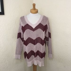 Closet Closing! Chunky Knit VNeck Chevron Sweater
